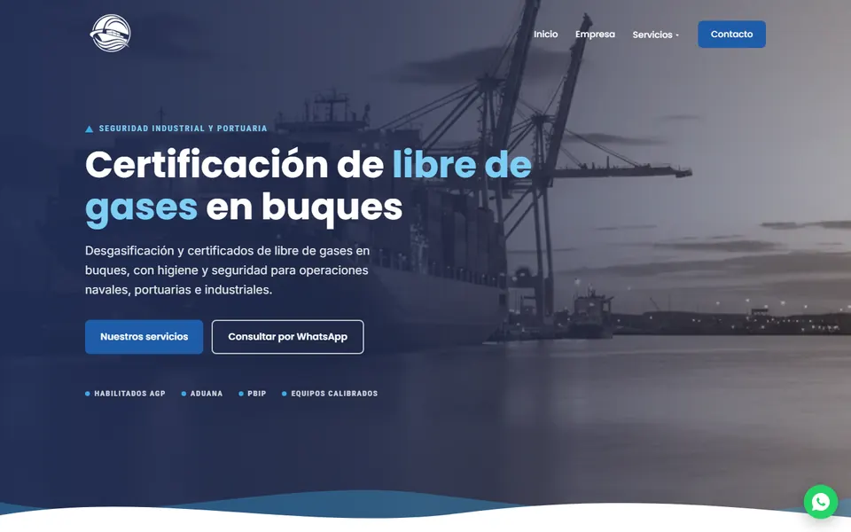 Página de inicio de SIPMAR